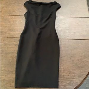 Zara Form Fitting Black Dress